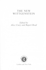 Cover of: The new Wittgenstein