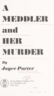 Cover of: A meddler and her murder.