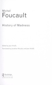 History of madness by Michel Foucault