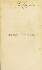 Cover of: A manual of the diseases of the eye