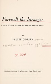 Cover of: Farewell the stranger