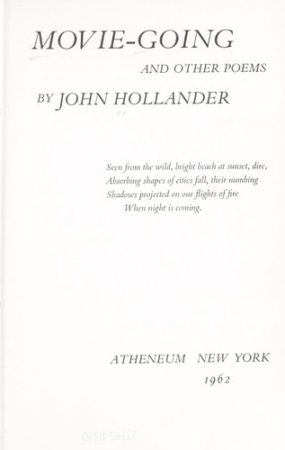 Movie-going, and other poems.
