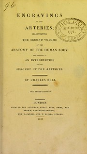 Cover of: Engravings of the arteries by Sir Charles Bell
