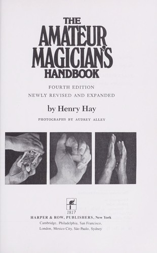 The amateur magician’s handbook