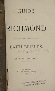 Cover of: Guide to Richmond and the battle-fields