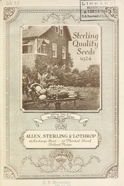 Cover of: 1924 catalogue of "sterling quality" seeds: (garden, field, flower and lawn)
