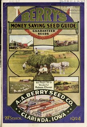 Cover of: Berry's money saving seed guide: 29th season, 1924