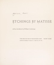 Cover of: Etchings.