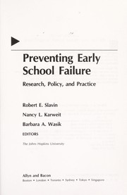 Cover of: Preventing Early School Failure: Research, Policy, and Practice