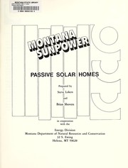 Cover of: Passive solar homes