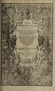 Cover of: The whole booke of psalmes by Thomas Sternhold, Hopkins, John