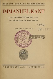 Cover of: Immanuel Kant: die Perso nlichkeit als Einfu hrung in das Werk