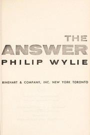 Cover of: The answer.