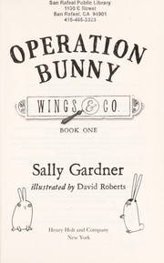 Cover of: Operation Bunny