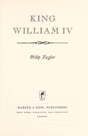 Cover of: King William IV.