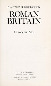 Cover of: Roman Britain : history and sites