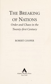 The breaking of nations by Robert Cooper