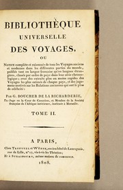 Cover of: Bibliothèque universelle des voyages ...