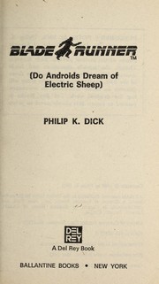 Cover of: Blade runner by Philip K. Dick