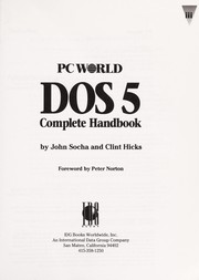Cover of: PC world DOS 5 complete handbook by John Socha