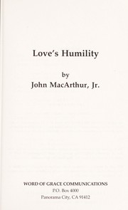 Cover of: Love's Humility