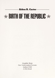 Cover of: Birth of the republic