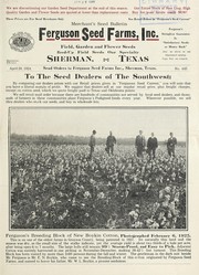 Cover of: Merchant's seed bulletin: April 20, 1924 : to the seed dealers of the Southwest