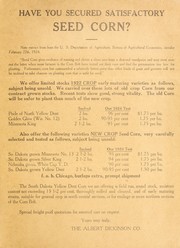 Cover of: Price list from the Albert Dickinson Co: Mar. 6, 1924