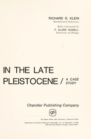 Man and Culture in the Late Pleistocene by Richard G. Klein