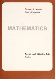 Cover of: An introduction to mathematics