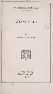 Cover of: Adam Bede by George Eliot