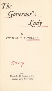 Cover of: The Governor's lady.