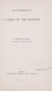 Confession d'un enfant du siècle by Alfred de Musset