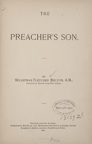 Cover of: The preacher's son.