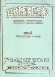 Cover of: Harnden's seed annual: 1924