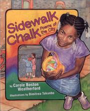 Cover of: Sidewalk chalk: poems of the city