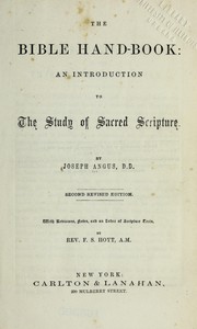Cover of: The Bible hand-book: an introduction to the study of Sacred Scripture