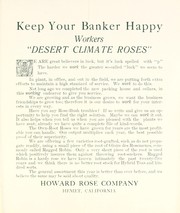Cover of: Keep your banker happy: workers, "desert climate roses" [price list]