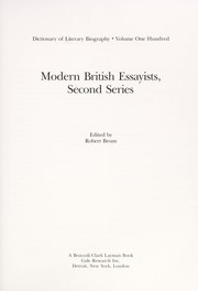 Cover of: Modern British Essayists