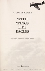Cover of: With wings like eagles by Michael Korda