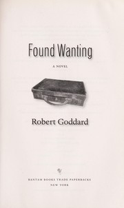 Cover of: Found wanting: a novel