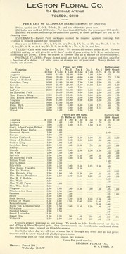 Cover of: Price list of gladiolus bulbs: season 1924-1925