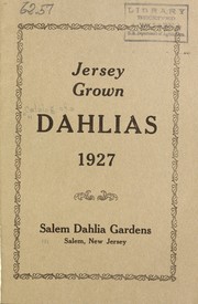 Cover of: Jersey grown dahlias: 1927 [catalog]