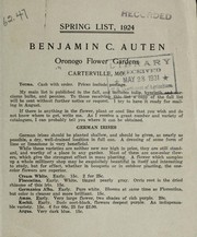 Cover of: Spring list, 1924