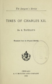 Cover of: Times of Charles XII
