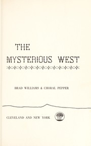 Cover of: The Mysterious West