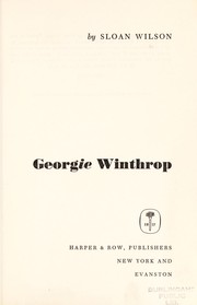 Cover of: Georgie Winthrop. by Sloan Wilson
