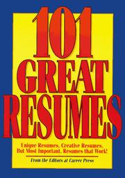Cover of: 101 great resumes