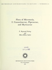 Cover of: Flora of Micronesia: Casuarinaceae, Piperaceae and Myricaceae
