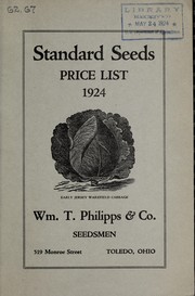 Cover of: Standard seeds: price list 1924